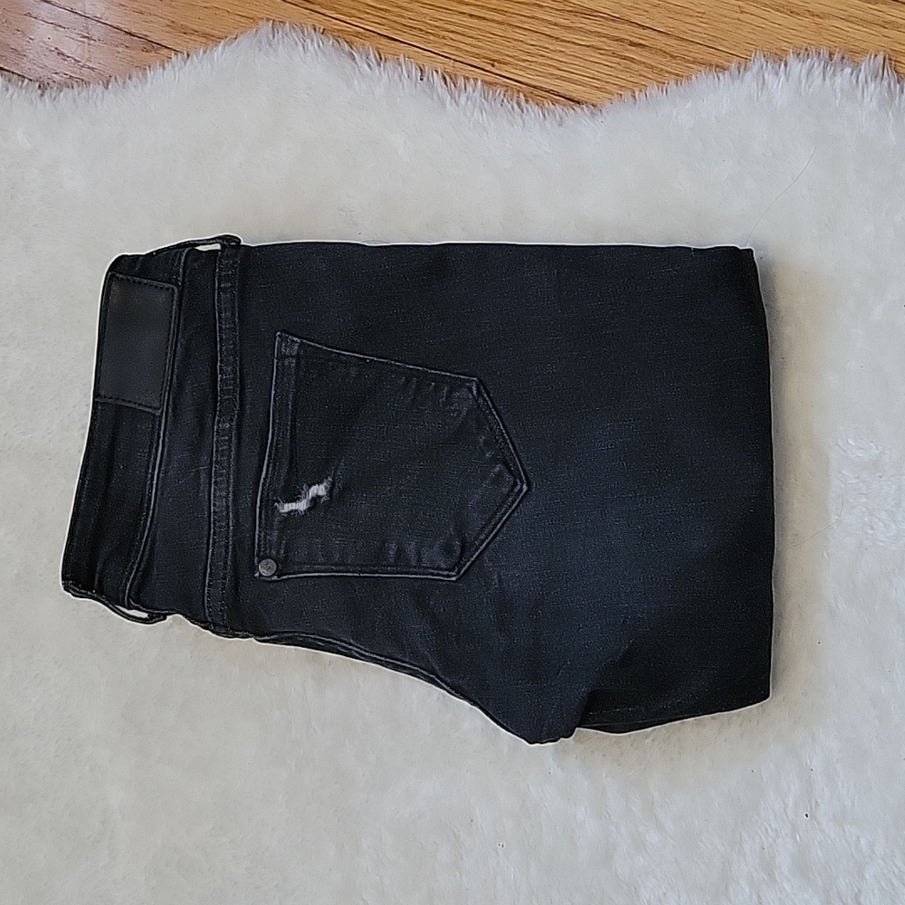 H&M Black Distressed Skinny Jeans